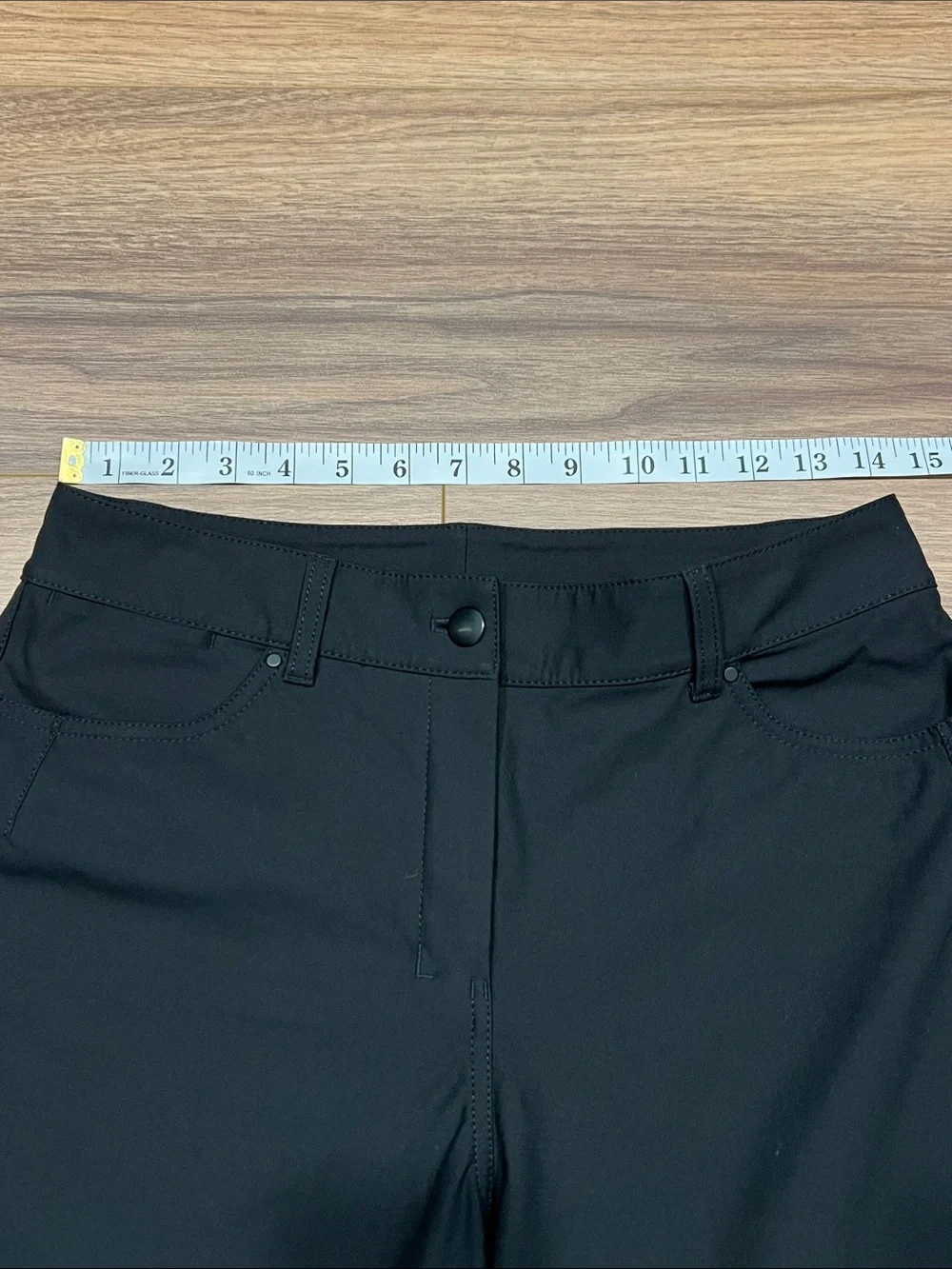Lululemon City Sleek 5 Pocket Wide-Leg High Rise 7/8 Length Pant in Black - 28